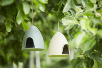 Mangeoire à oiseaux en fibre de bambou beige