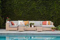 Coussin décoratif en 100% coton recyclé terre cuite