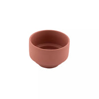 Ceramic low tealight/candle holder dusty rose