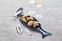 Set fruits de mer 5 pcs - fourchettes et pince à homard