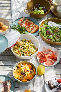 Serving bowl in rPET Summer Sand ø 24cm H 10cm