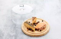 Glass cheese dome with bamboo platter ø 30cm FSC®