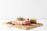 Planche à découper en bois de teck recyclé 40x30cm