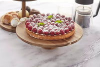 Plat à tarte sur pied en acacia ø 32cm FSC®