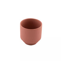 Haut bougeoir en céramique vieux rose