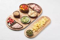 Sharing assiette à tapas 1/2 lune Vintage Maroon 26x13x2.5cm