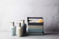 Tray in bamboo fiber dark grey