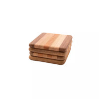 Set of 4 coasters from recycled wood