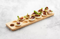 Bamboo tapas/deviled eggs serving board FSC®