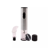 4-piece wine set: electric wine opener, pourer, vacuum stopper, foil cutter