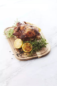 Acacia wood cutting board with groove 35x25cm FSC®