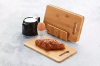 6 planches à petit déjeuner en bambou avec support FSC®