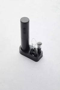 4-piece wine set black