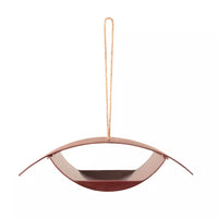 Voederhuisje vogels uit bamboevezel vintage maroon