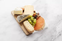 Marble & acacia wood serving board 30x20cm