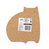Cork trivet cat