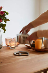 Sous-plat 3D pentagone taupe