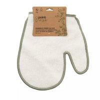 Gant en fibre de bambou blanc 20x23cm