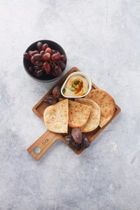 Hamburgerplank uit acaciahout vierkant 21cm FSC®