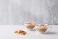 Set van 2 dubbelwandige cappuccino glazen uit borosilicaat 210ml