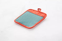 Manique en silicone platine Misty Grey/Rust 