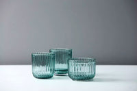 Tealight holder green ø 9cm H 9.3cm