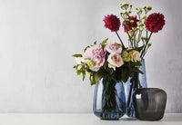 Vaas blauw Ø 18.5cm H 24.5cm