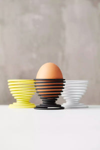 Wire egg cup yellow
