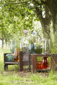 Vase bleu Ø 20cm H 18cm