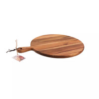 Round acacia wood serving board 35x24.5x1.5cm FSC®