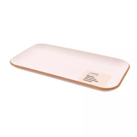 Plateau à servir rectangulaire blanc 22x12cm