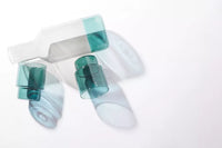 Set de 2 verres verts 220ml et carafe vert/gris 1L