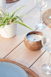 Bougie à la noix de coco