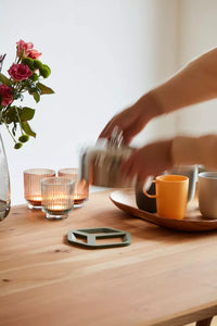 3D trivet cube green