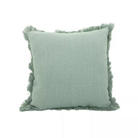 Sierkussen uit 100% gerecycleerd katoen muntgroen