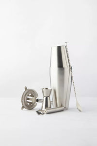 5-delige cocktailset met Boston shaker