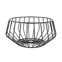 Wire panier à fruits bas noir