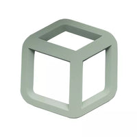 3D trivet cube green