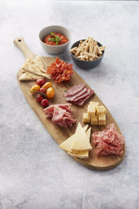 Long acacia wood serving board 56x18x1.5cm FSC®