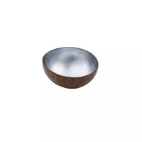 Coconut bowl metallic greyish blue