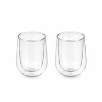 Set de 2 verres espresso à double paroi en verre borosilicaté 80ml