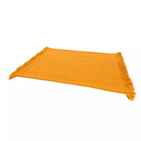 Placemat uit 100% gerecycleerd katoen okergeel