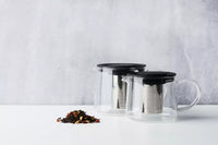 Theepot met infuser zwart 600ml