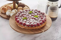 Plat à tarte sur pied en acacia ø 32cm FSC®