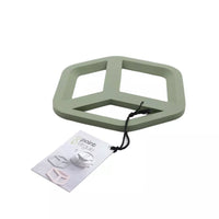 3D trivet cube green