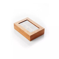 Bamboo tea box with 8 compartments FSC®