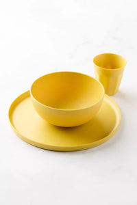 12-delige dinerset uit rPET Mimosa Yellow