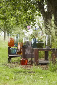 Vase bleu Ø 20cm H 18cm