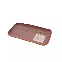 Rectangular serving tray walnut 22x12cm
