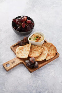 Hamburgerplank uit acaciahout vierkant 21cm FSC®